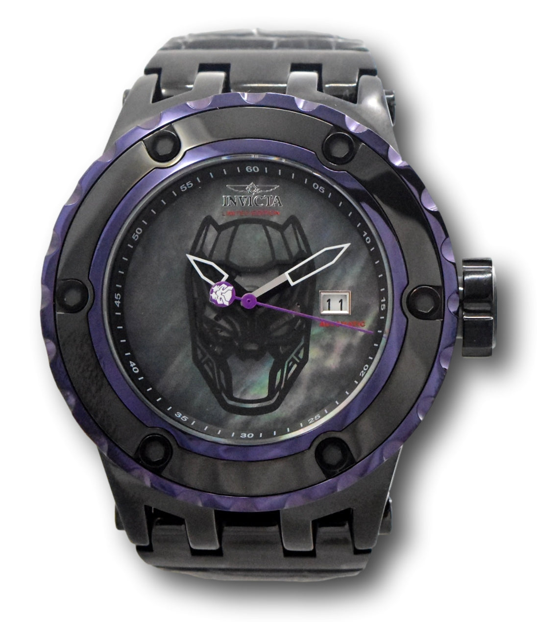 Invicta Marvel Black Panther Automatic Men's 52mm MOP Dial Limited Watch  32908