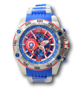 Invicta Marvel Captain America Mens 52mm Limited Edition Chronograph Watch 26780-Klawk Watches