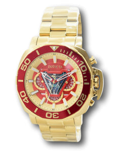 Invicta Marvel Ironman Men's 48mm Gold Limited Edition Chronograph Watch 35091-Klawk Watches