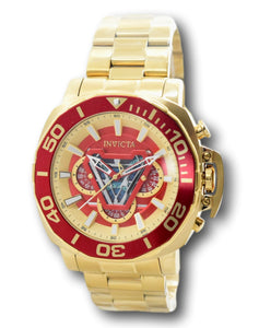 Invicta Marvel Ironman Men's 48mm Gold Limited Edition Chronograph Watch 35091-Klawk Watches