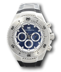 TechnoMarine Sea Manta Mens 48mm Black MOP Dial Chronograph Watch TM-220066-Klawk Watches