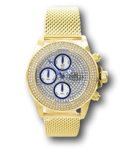 Invicta Pro Diver Women's 38mm Gold PAVE Crystal Chronograph Watch 32935-Klawk Watches