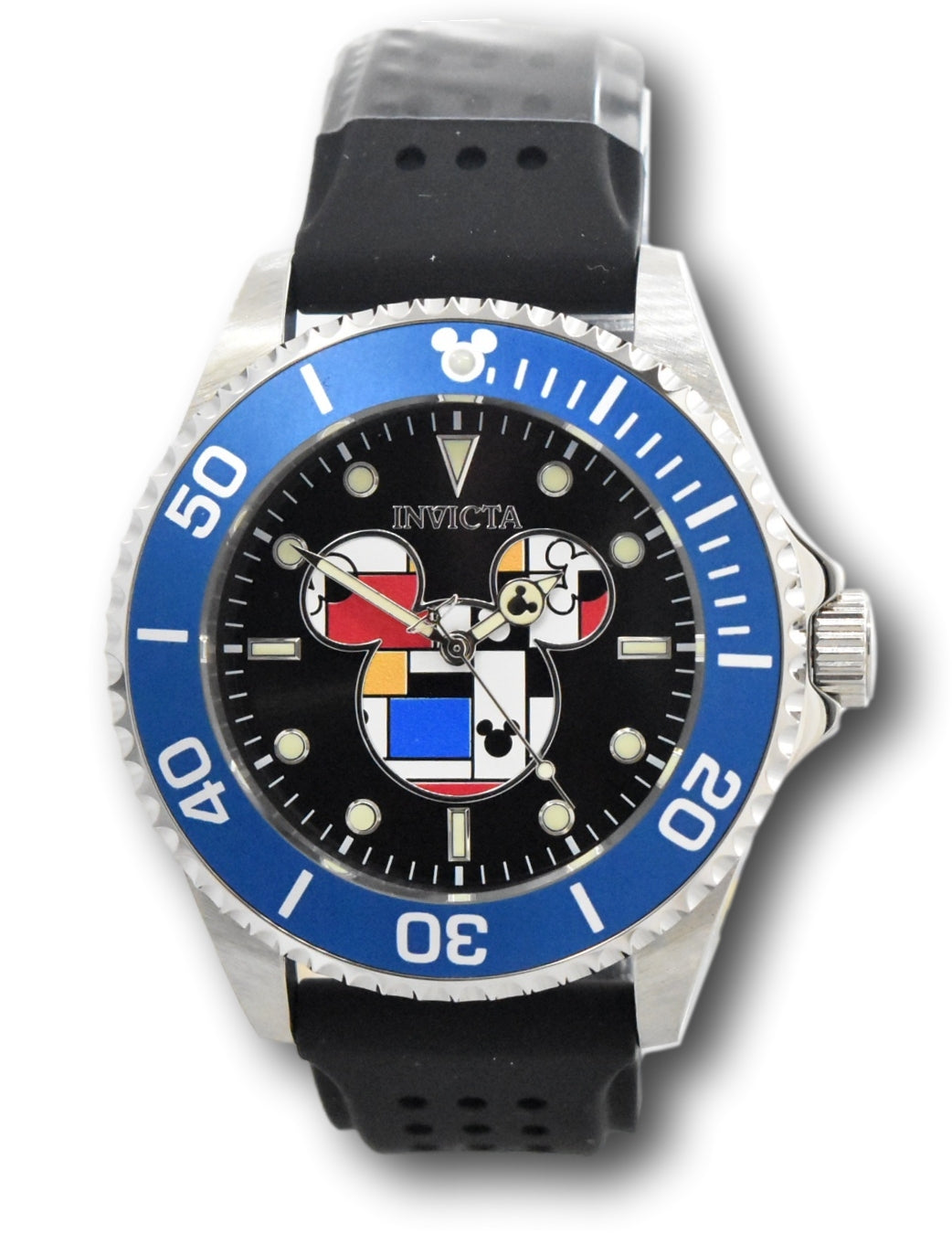Invicta Disney Men's 44mm Mickey Mouse Abstract Limited Edition Blue Watch  37681