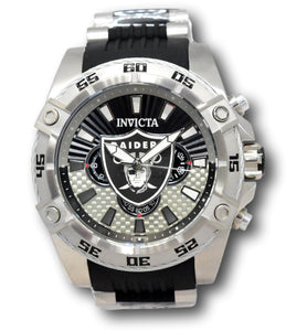 Invicta NFL Las Vegas Raiders Men's 52mm Carbon Fiber Chronograph Watch 41982-Klawk Watches