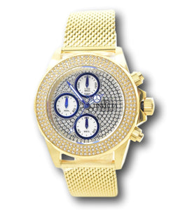 Invicta Pro Diver Women's 38mm Gold PAVE Crystal Chronograph Watch 32935-Klawk Watches