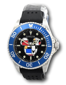 Invicta Disney Men's 44mm Mickey Mouse Abstract Limited Edition Blue Watch 37681-Klawk Watches