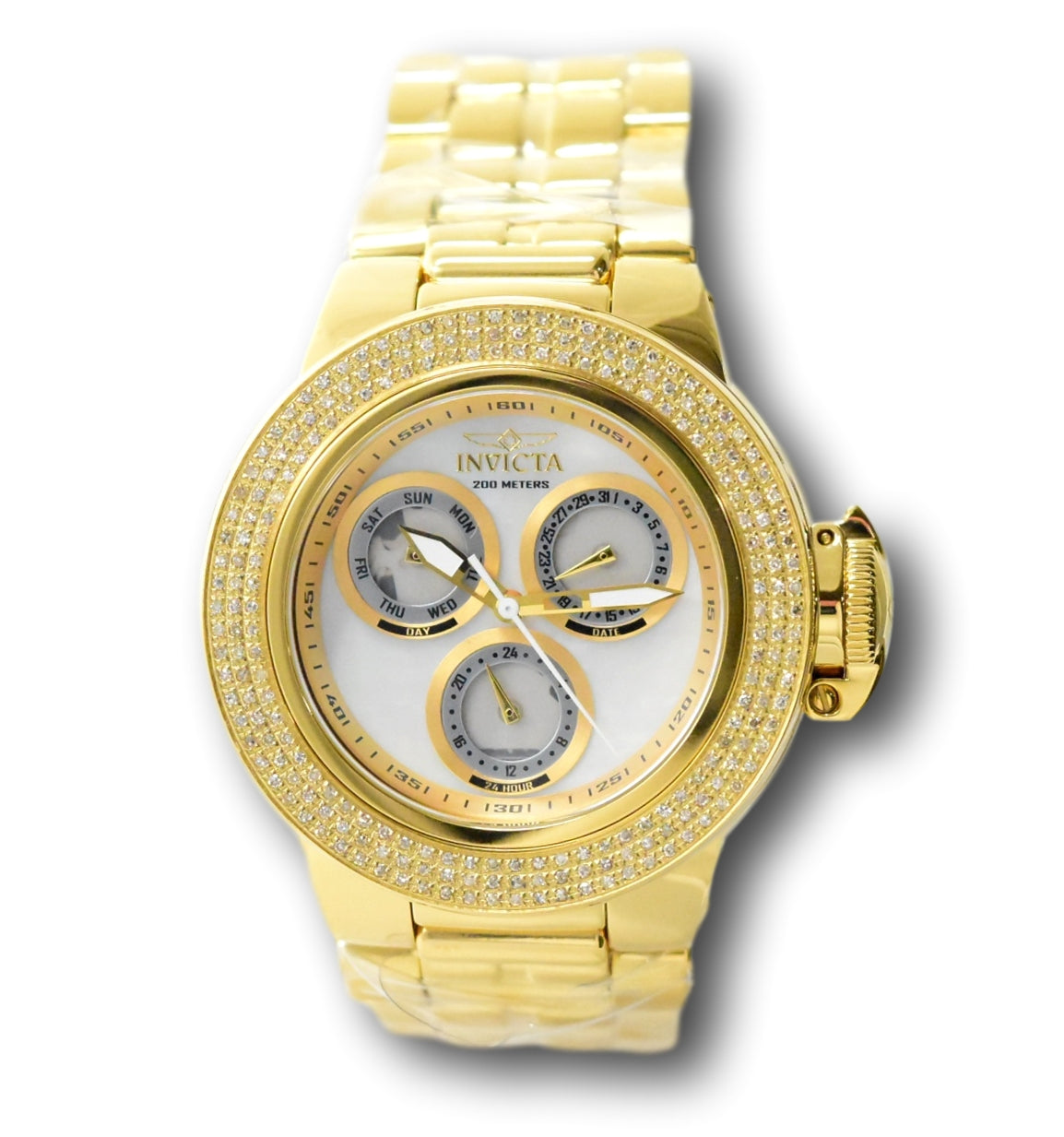 Invicta Subaqua Sea Dragon Women's 42mm Gold .93 CTW 222 Diamonds