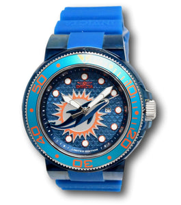 Invicta NFL Miami Dolphins Men's 52mm Pro Diver Limited Silicone Watch 41453-Klawk Watches