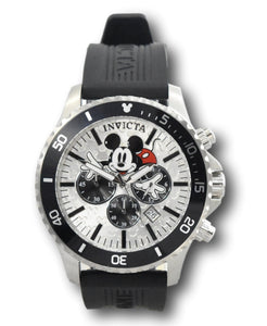 Invicta Disney Men's 48mm Mickey Mouse Limited Edition Silver Chrono Watch 39174-Klawk Watches