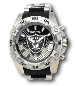 Invicta NFL Las Vegas Raiders Men's 52mm Carbon Fiber Chronograph Watch 41982-Klawk Watches