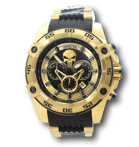 Invicta Marvel Punisher Men's 52mm Gold Limited Edition Chronograph Watch 26860-Klawk Watches
