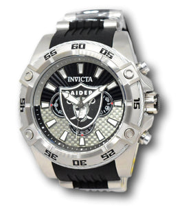 Invicta NFL Las Vegas Raiders Men's 52mm Carbon Fiber Chronograph Watch 41982-Klawk Watches