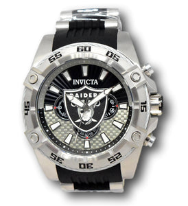 Invicta NFL Las Vegas Raiders Men's 52mm Carbon Fiber Chronograph Watch 41982-Klawk Watches