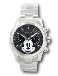 Invicta Disney Men's 44mm Mickey Silver Dual-Time Limited Edition Watch 37816-Klawk Watches