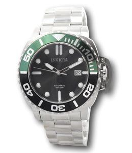 Invicta Pro Diver Automatic Men's 48mm Black / Green Stainless Watch 34313 Rare-Klawk Watches