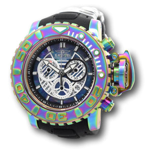 Invicta Sea Hunter Men's 70mm MOP Dial Rainbow Swiss Chrono Watch 32639 Rare-Klawk Watches