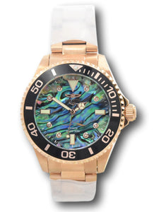Invicta Pro Diver Lady Women's 38mm Diamond Abalone Dial Rose Gold Watch 39427-Klawk Watches