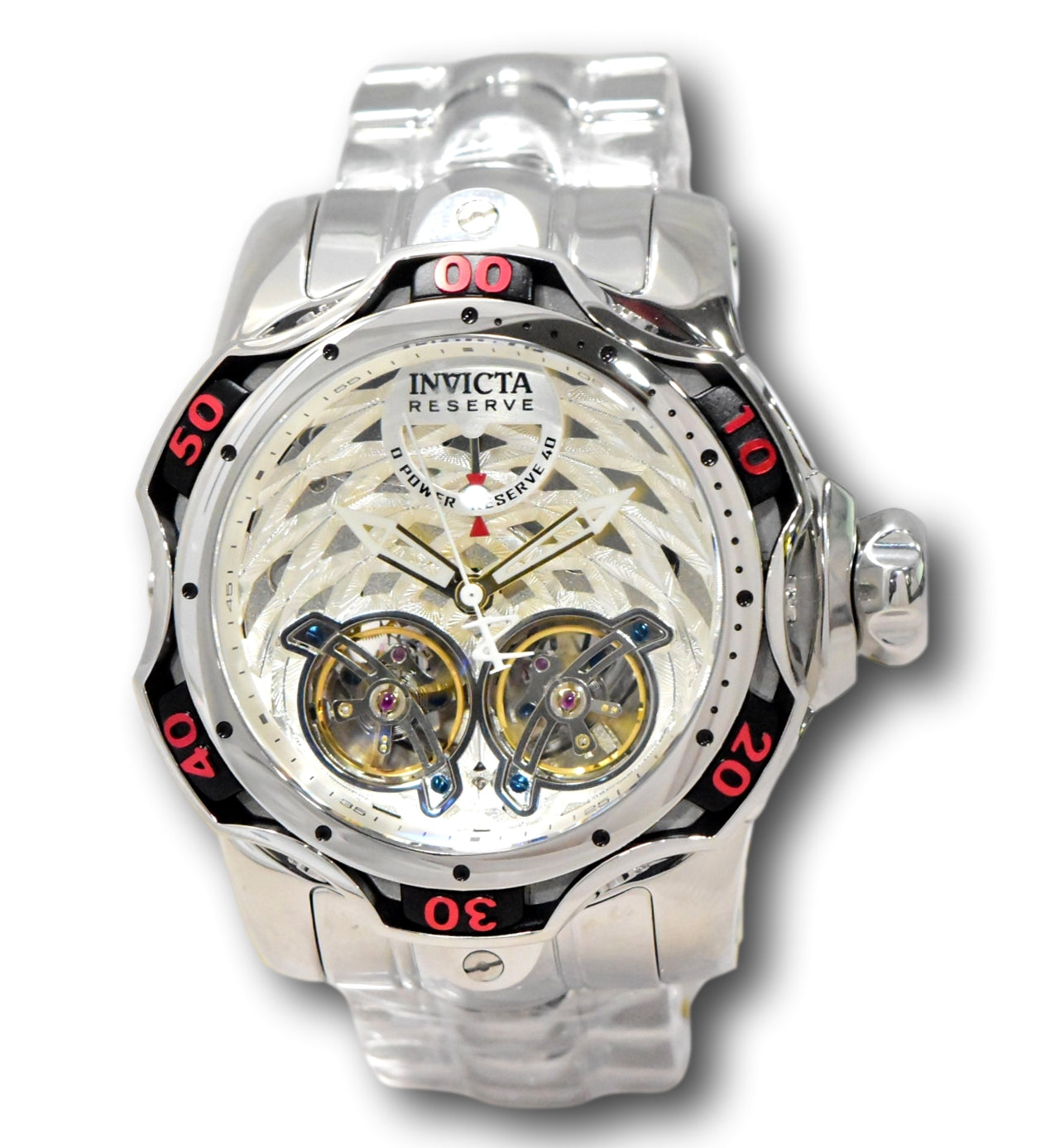 Invicta Reserve Venom Men's 52mm Double Open Heart Automatic Watch