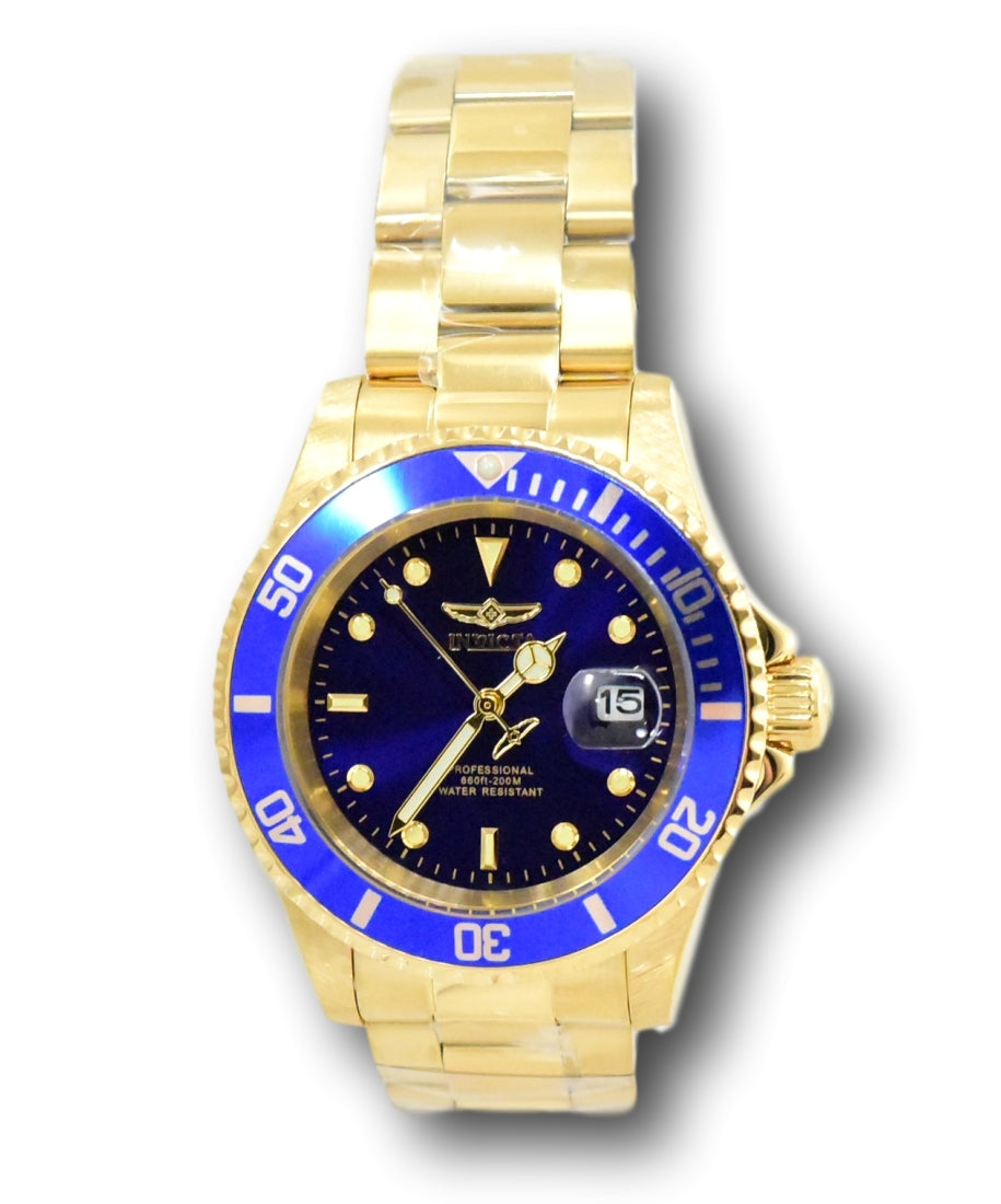  Invicta Men's Pro Diver Quartz Watch with Stainless Steel  Strap, Gold/Blue, 20 (Model: 26974) : Invicta: Clothing, Shoes & Jewelry