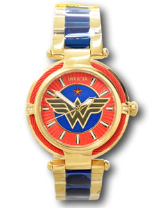 Invicta DC Comics Wonder Woman Ladies 40mm Limited Blue / Gold MOP Watch 34954-Klawk Watches