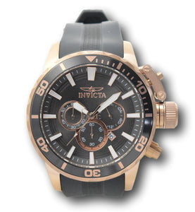 Invicta Corduba Men's 52mm Rose Gold Gray Dial Silicone Chronograph Watch 33704-Klawk Watches
