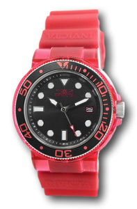 Invicta Pro Diver Women's 40mm Burgundy Anatomic Clear Case Quartz Watch 35232-Klawk Watches