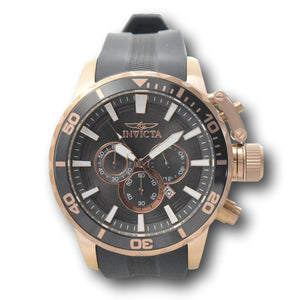 Invicta Corduba Men's 52mm Rose Gold Gray Dial Silicone Chronograph Watch 33704-Klawk Watches