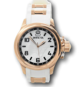 Invicta Russian Diver Women's 43mm Rose Gold Mother of Pearl Watch 31255 RARE-Klawk Watches