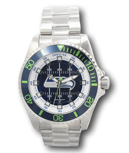 Invicta NFL Seattle Seahawks Men's 47mm Limited Stainless Quartz Watch 36927-Klawk Watches
