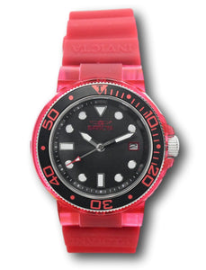 Invicta Pro Diver Women's 40mm Burgundy Anatomic Clear Case Quartz Watch 35232-Klawk Watches