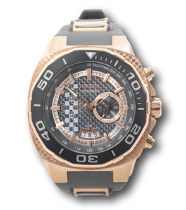 Invicta Speedway Men's 51mm Rose Gold Carbon Fiber Dual Time Dial Watch 33192-Klawk Watches