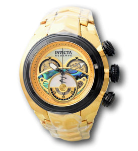 Invicta Reserve S1 Men's 54mm Abalone 18K Gold Plated Swiss Chrono Watch 38867-Klawk Watches