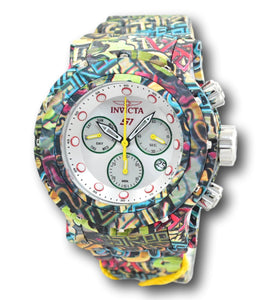 Invicta S1 Rally Hydroplated Men's 54mm Graffiti Swiss Chrono Watch 34893 Rare-Klawk Watches
