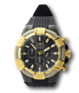 Invicta Bolt Men's 52mm Black Carbon Fiber Dial Silicone Chronograph Watch 25687-Klawk Watches