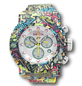 Invicta S1 Rally Hydroplated Men's 54mm Graffiti Swiss Chrono Watch 34893 Rare-Klawk Watches