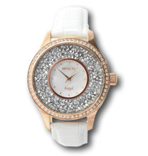 Load image into Gallery viewer, Invicta Angel Women&#39;s 40mm Rose Gold Crystal Sparkle White Leather Watch 24588-Klawk Watches
