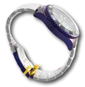 Invicta Pro Diver Men's 47mm Diamond Abalone Dial Purple Quartz Watch 39425 RARE-Klawk Watches
