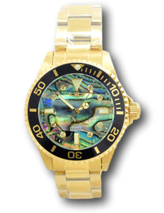 Invicta Pro Diver Lady Women's 38mm Diamond Abalone Dial Gold Watch 39294-Klawk Watches