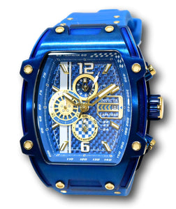 Invicta S1 Rally Diablo Men's 48mm LARGE Blue Carbon Fiber Chrono Watch 44135-Klawk Watches