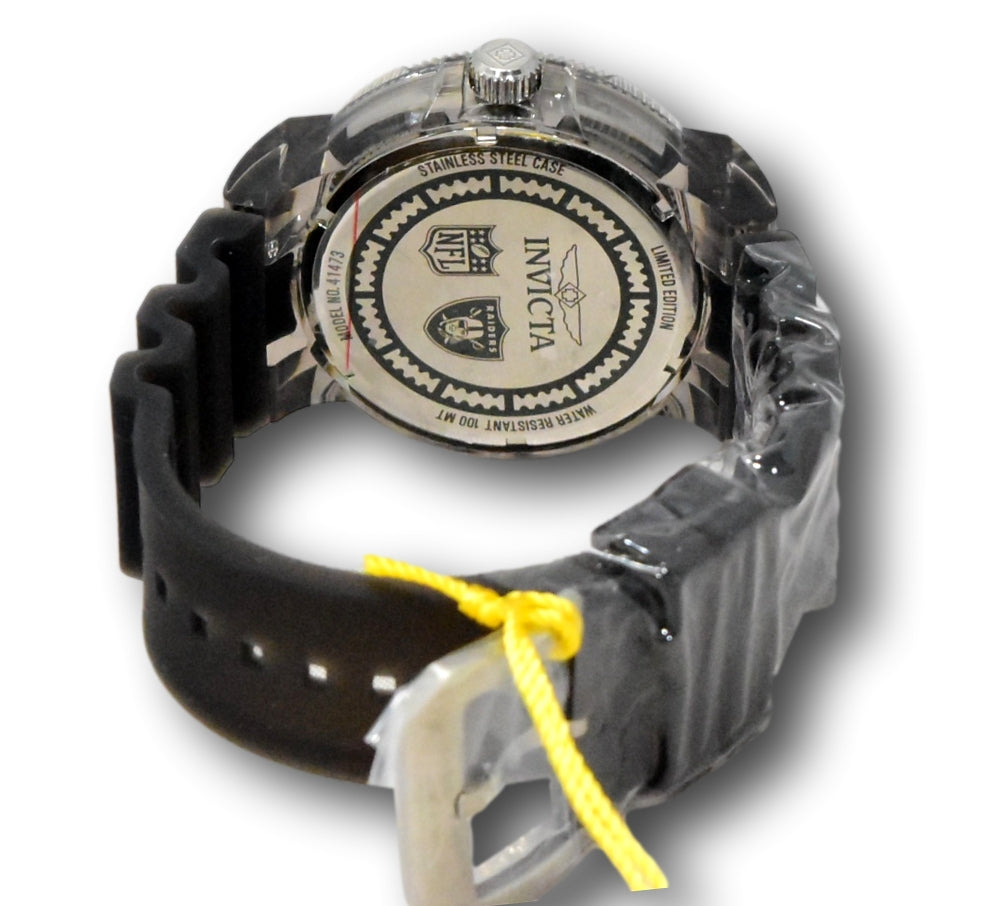 Invicta NFL Las Vegas Raiders Men's 52mm Carbon Fiber Chronograph Watch  41577