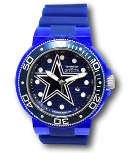 Invicta NFL Dallas Cowboys Men's 52mm Pro Diver Limited Silicone Watch 41448-Klawk Watches