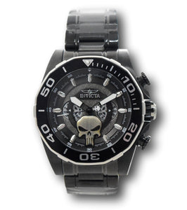 Invicta Marvel Punisher Men's 48mm Limited Edition Dual Time Dials Watch 33311-Klawk Watches