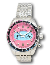 Load image into Gallery viewer, Invicta Speedway Monaco Men&#39;s 43mm Dual Time Pink / Blue Stainless Watch 43096-Klawk Watches
