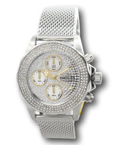 Invicta Pro Diver Women's 38mm Silver PAVE Crystal Chronograph Watch 32934-Klawk Watches