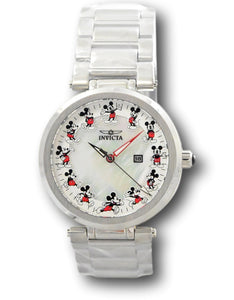 Invicta Disney Women's 36mm Mickey Limited Edition MOP Dial Silver Watch 39252-Klawk Watches