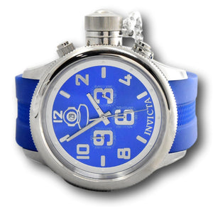 Invicta Russian Diver Men's 52mm Brilliant Blue Sunray Chronograph Watch 33018-Klawk Watches