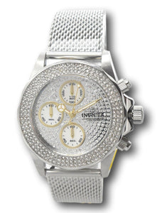 Invicta Pro Diver Women's 38mm Silver PAVE Crystal Chronograph Watch 32934-Klawk Watches
