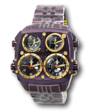 Load image into Gallery viewer, Invicta Aviator Zulu Men&#39;s 50mm Purple 4-Time Zone Quartz Watch 39280 RARE-Klawk Watches
