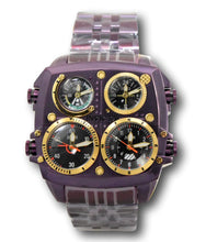 Load image into Gallery viewer, Invicta Aviator Zulu Men&#39;s 50mm Purple 4-Time Zone Quartz Watch 39280 RARE-Klawk Watches
