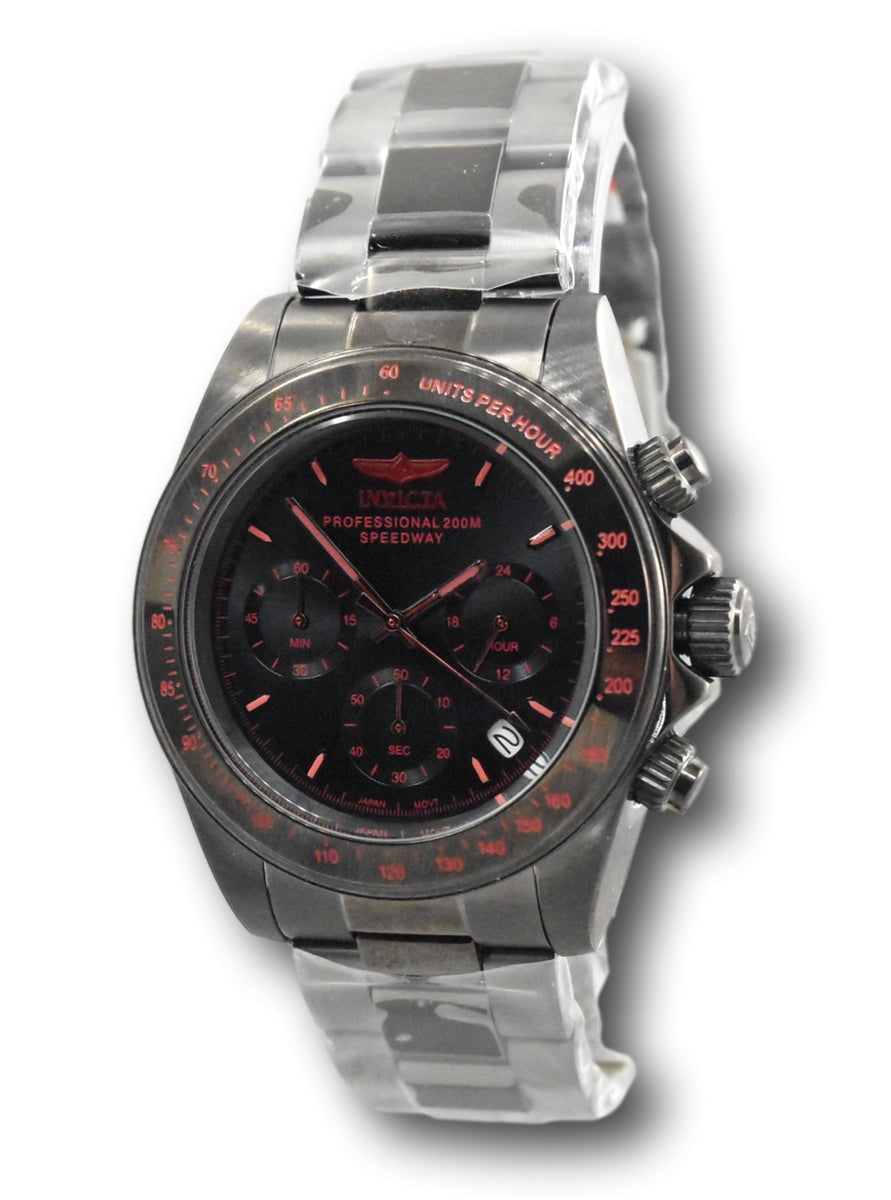 Invicta Speedway Men's 40mm Stealth Gunmetal Stainless Chronograph